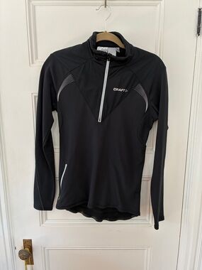 Craft Black Reflective Half-Zip Training Top